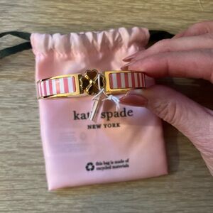 Kate Spade Pink Stipe Bangle